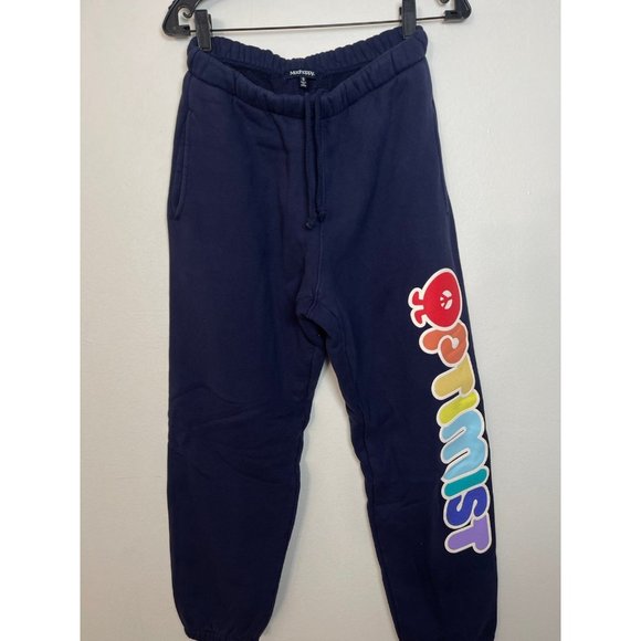 NEW MADHAPPY LOCAL OPTIMIST NAVY FLEECE SWEATPANTS SZ MEDIUM M